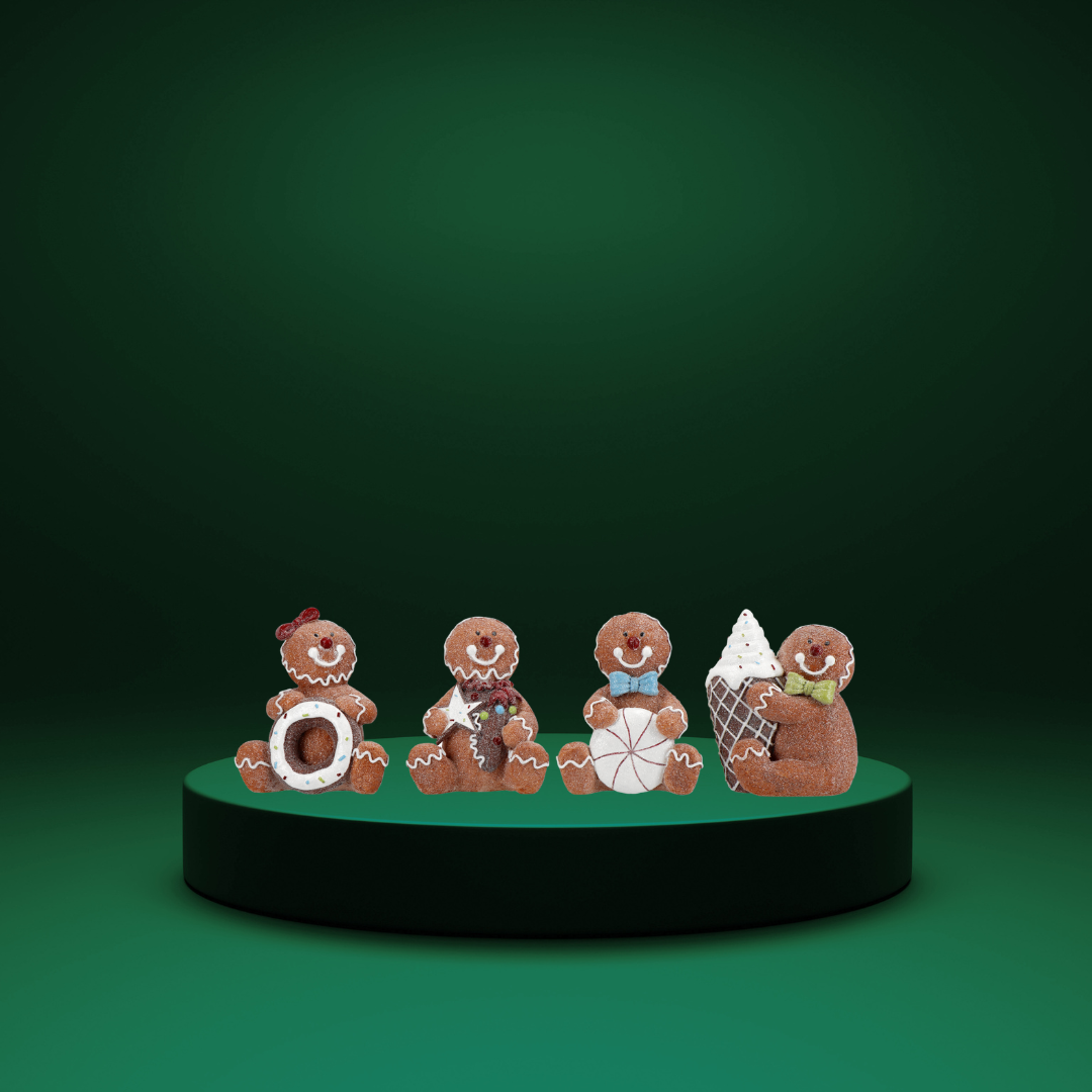 Pepparkaksgubbe med Kaka 10,5×6,7×12,7cm - Bild 3