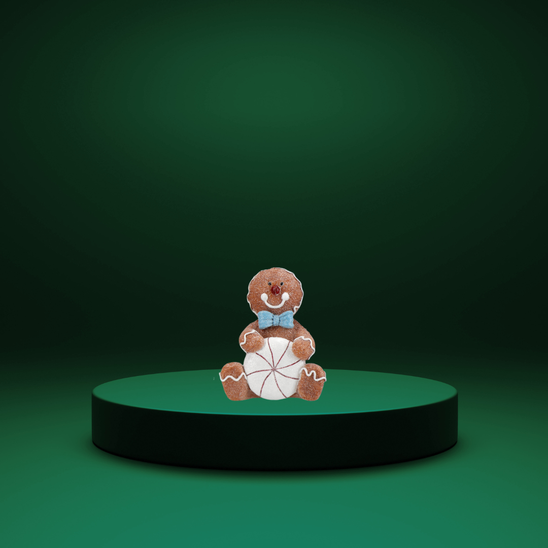 Pepparkaksgubbe med Kaka 10,5×6,7×12,7cm - Bild 4