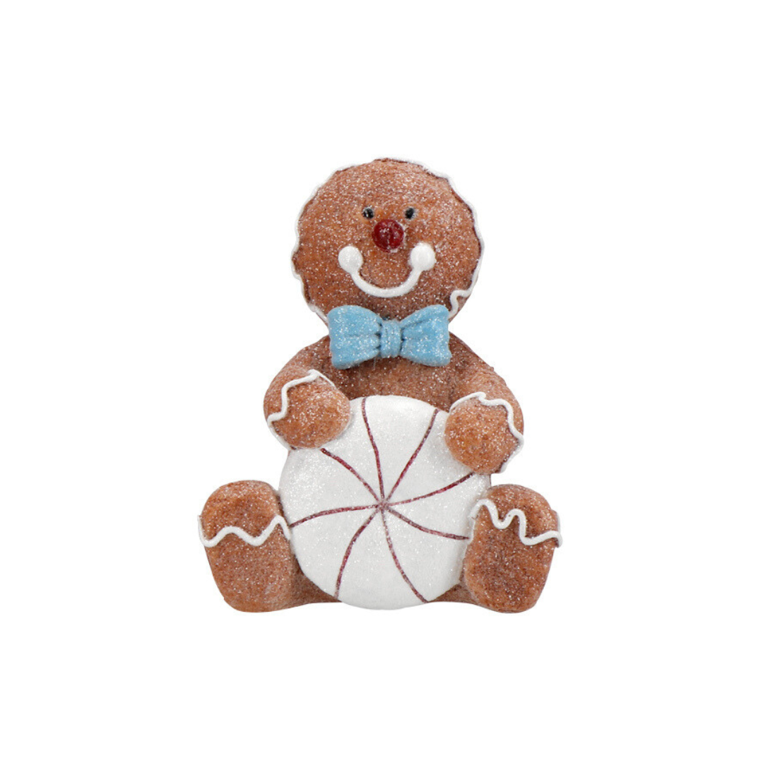 Pepparkaksgubbe med Kaka 10,5×6,7×12,7cm