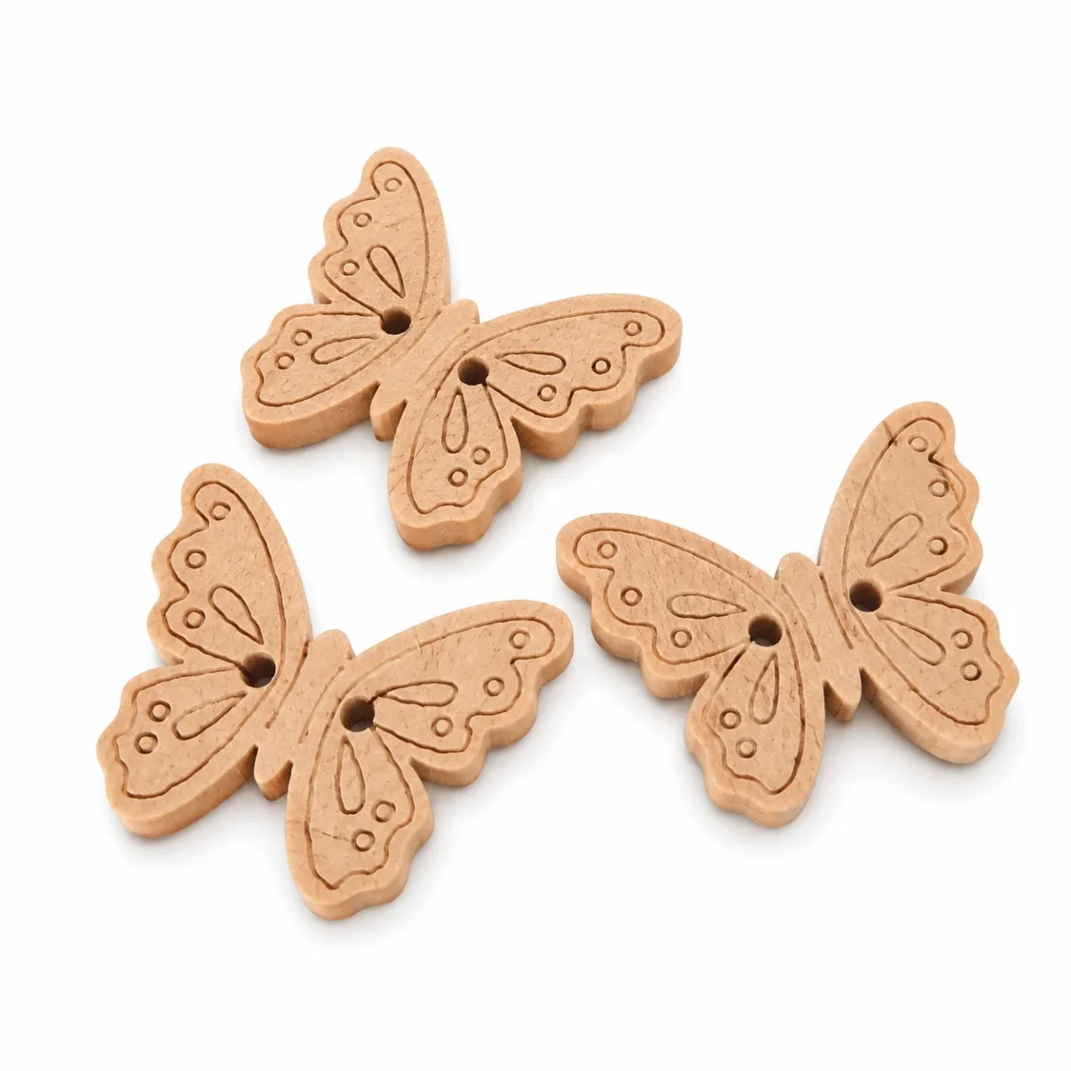 Träknapp Fjäril 🦋 -22mm