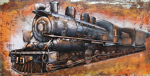 Metalltavla 100X50cm Lok - Bild 4