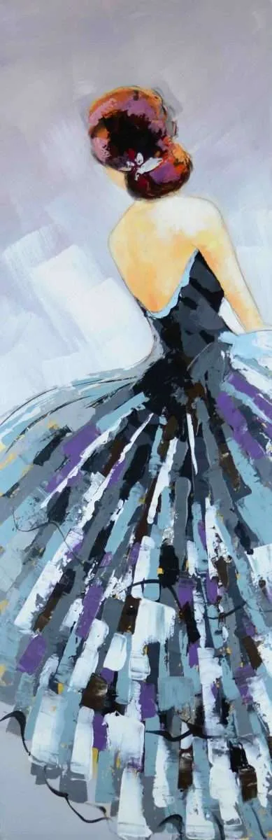 Tavla 40×120 cm Grå dans