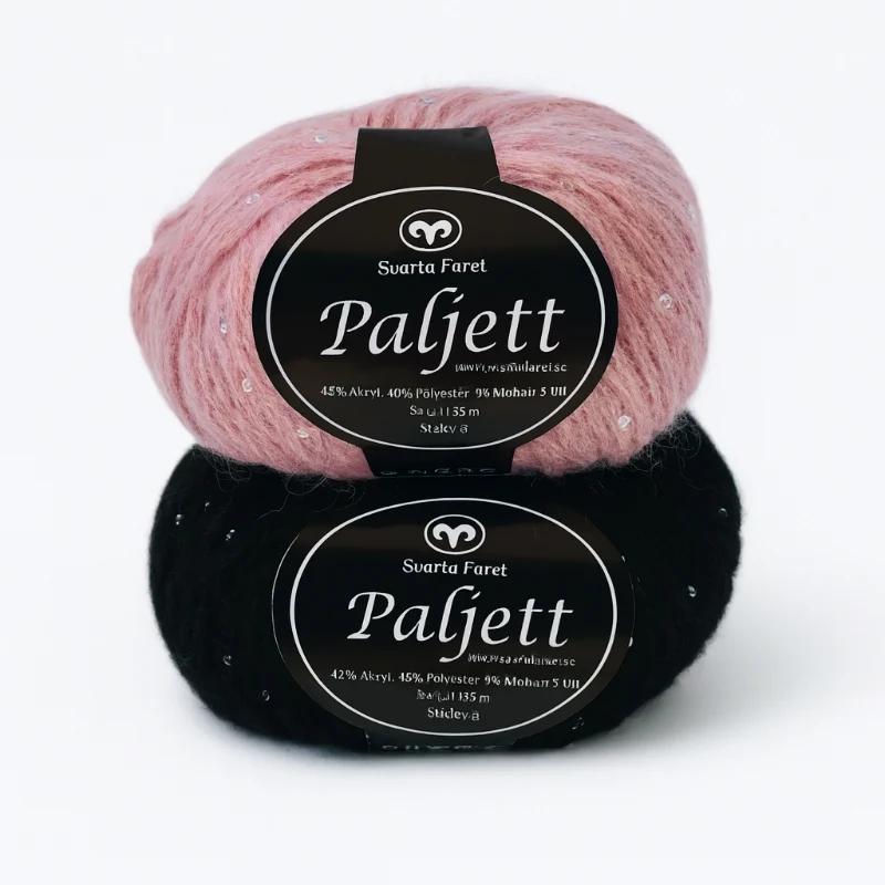 Paljett - Effektgarn med paljetter 50g. - Bild 2