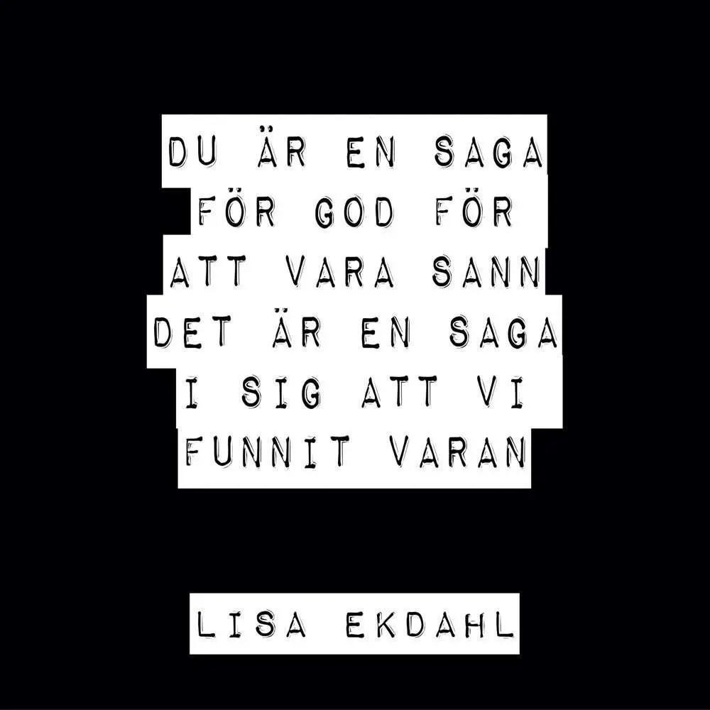 Poster Textposter – Lisa Ekdahl - Bild 2