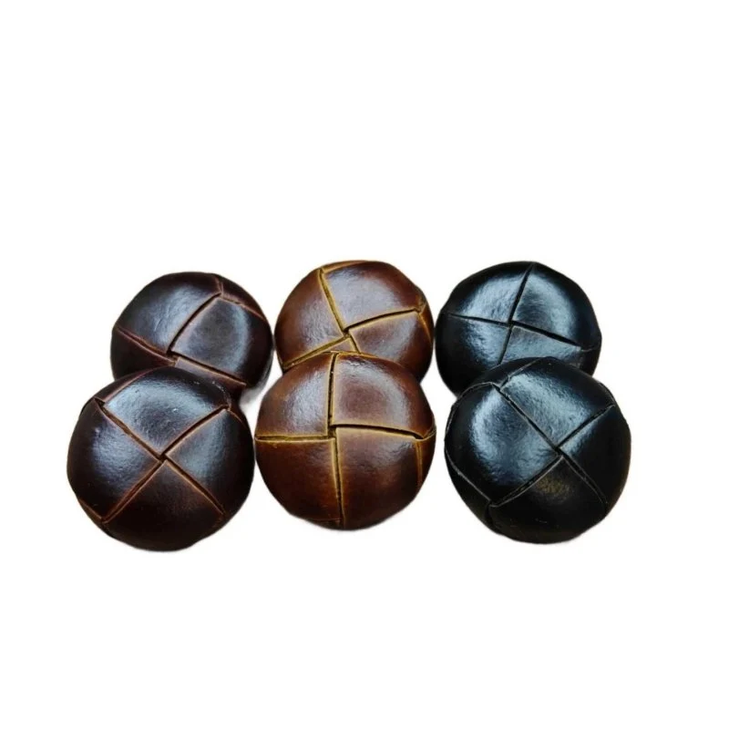 Läderknapp 2-pack