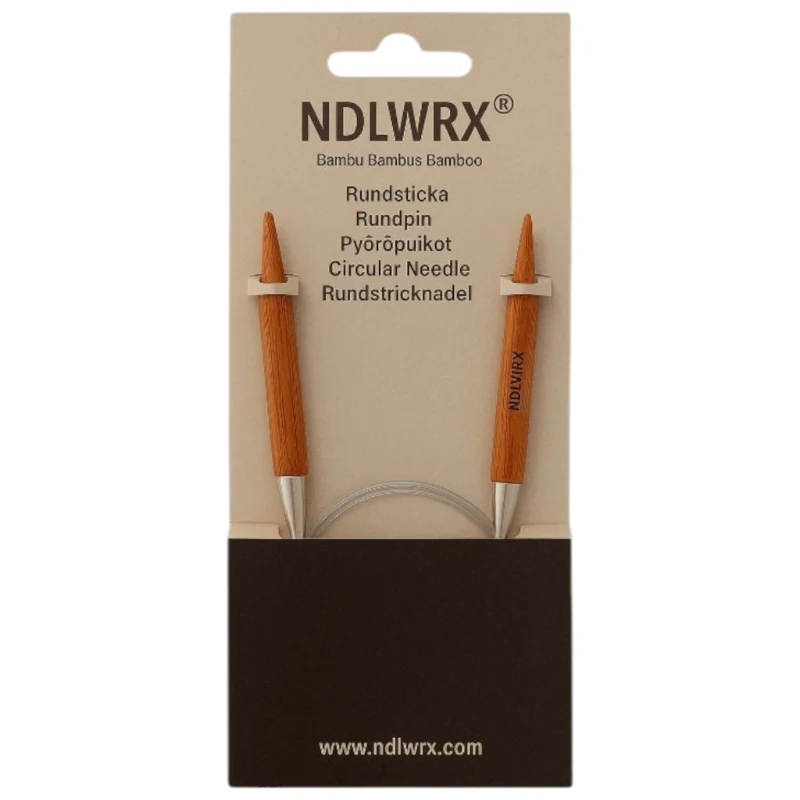 Rundstickor Bambu NDLWRX 10cm - 40cm Kabel⭐
